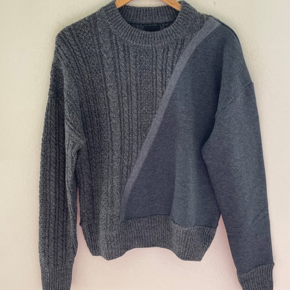 TWENTY MONTREAL Men's "Connect" Asymmetrical Design Sweater: NWOT! MEDIUM